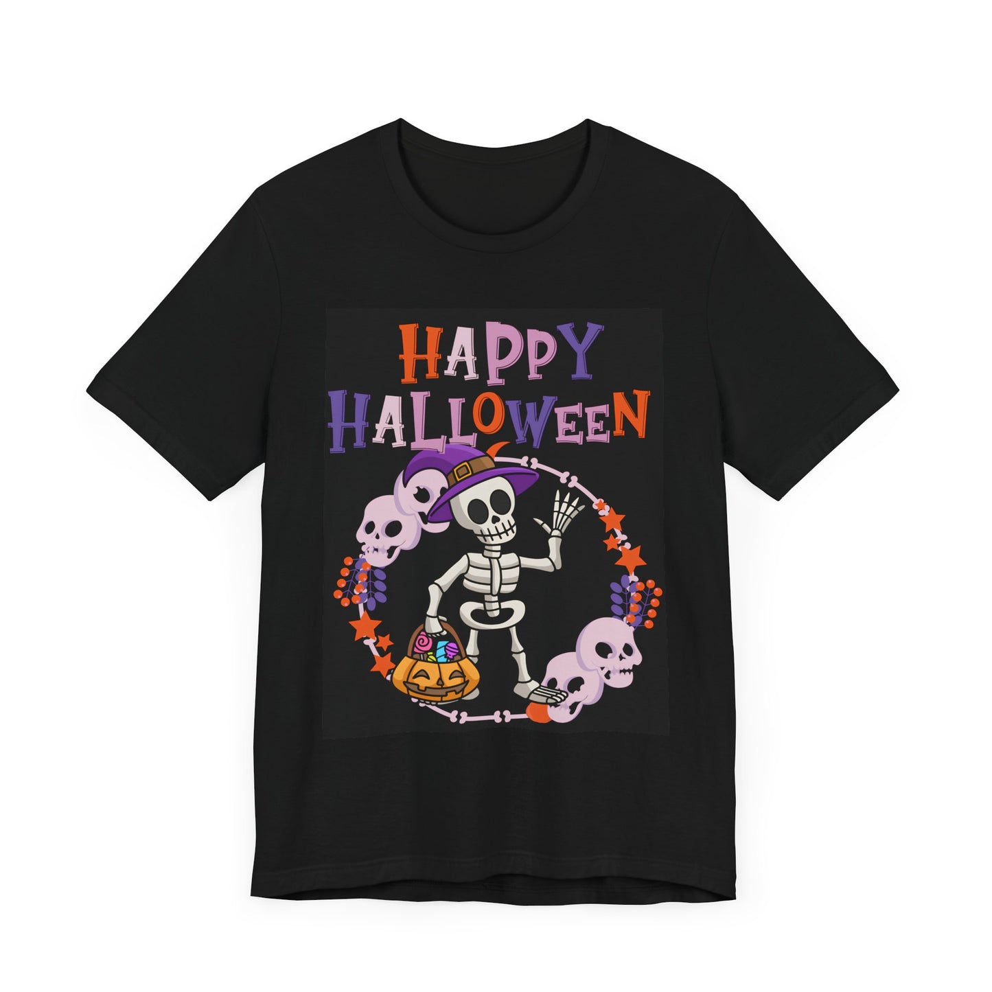 Halloween Skeleton Unisex Tee