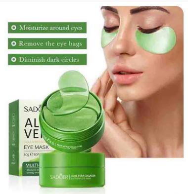 60pcs Aloe Vera Collagen Eye Mask Anti Dark Circles Removal Eyes Bags Moisturizing Firming Eye Patches Eyes Skin Care Products