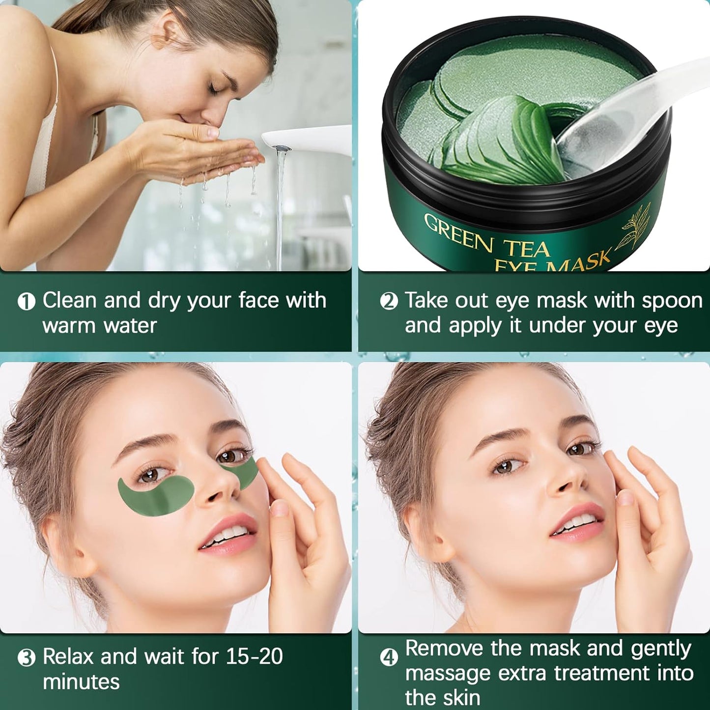 60pcs Aloe Vera Collagen Eye Mask Anti Dark Circles Removal Eyes Bags Moisturizing Firming Eye Patches Eyes Skin Care Products