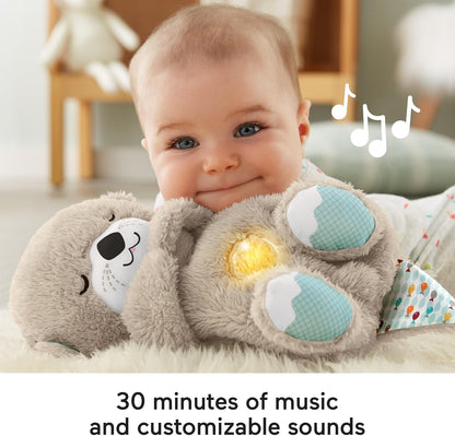 Breathing Bear Baby Soothing Otter Plush Doll – Music & Light Sleeping Companion | Ideal Gift for Kids