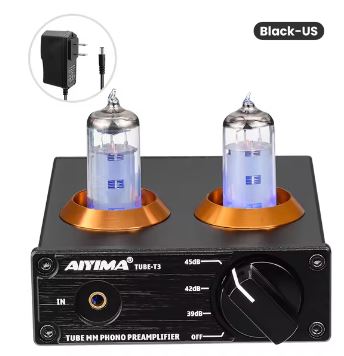 AIYIMA Tube T3 HiFi Pre Amplifier – 6J2 Vacuum Tube Phono Preamp for DIY Audio Enthusiasts