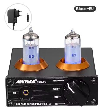 AIYIMA Tube T3 HiFi Pre Amplifier – 6J2 Vacuum Tube Phono Preamp for DIY Audio Enthusiasts