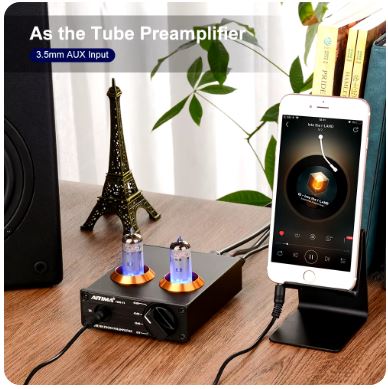 AIYIMA Tube T3 HiFi Pre Amplifier – 6J2 Vacuum Tube Phono Preamp for DIY Audio Enthusiasts