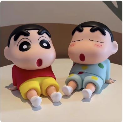 Crayon Shin-Chan Anime Figure Phone Holder - Kawaii Desktop Ornament & Mini GK Collection