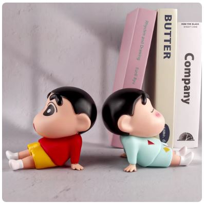 Crayon Shin-Chan Anime Figure Phone Holder - Kawaii Desktop Ornament & Mini GK Collection