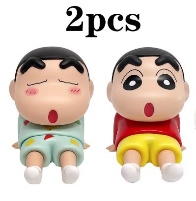 Crayon Shin-Chan Anime Figure Phone Holder - Kawaii Desktop Ornament & Mini GK Collection