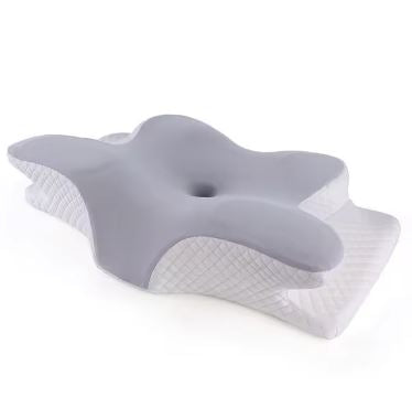 1pc Memory Foam Cervical Pillow - 2-in-1 Ergonomic Contour Orthopedic Neck Pillow for Pain Relief