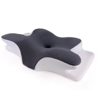 1pc Memory Foam Cervical Pillow - 2-in-1 Ergonomic Contour Orthopedic Neck Pillow for Pain Relief