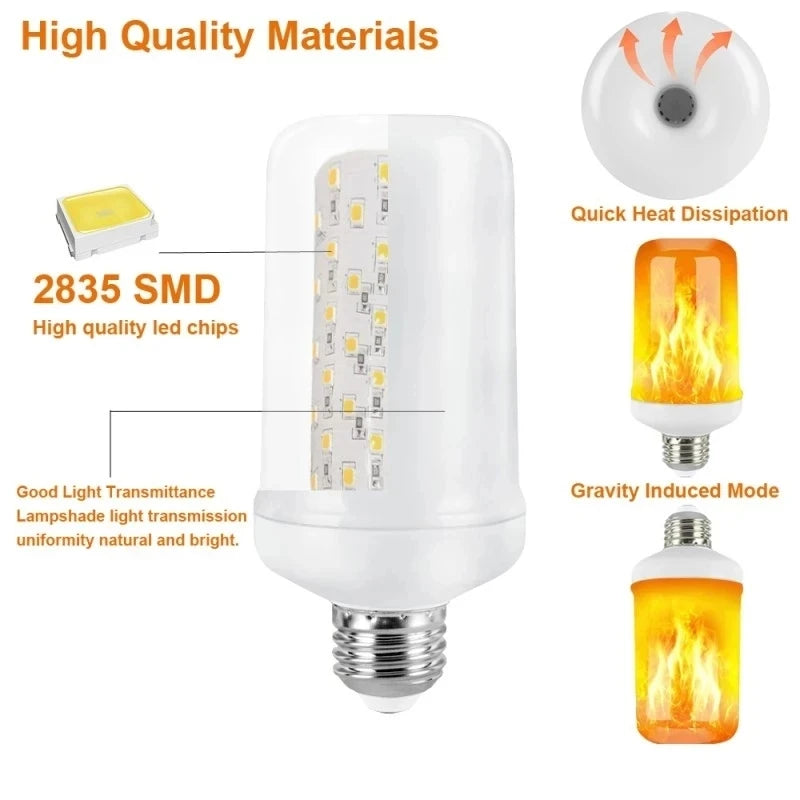 Dynamic Flame LED Light Bulb