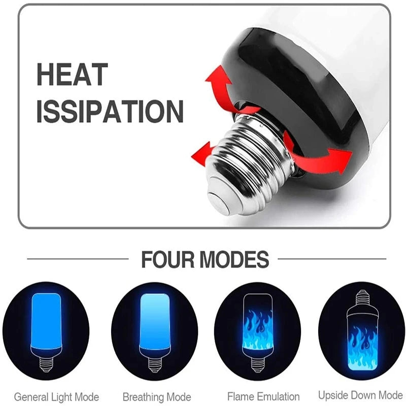 Dynamic Flame LED Light Bulb