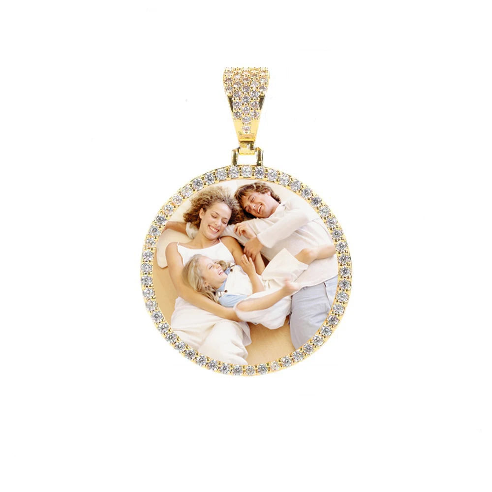 Bling Memory Medallion Necklace