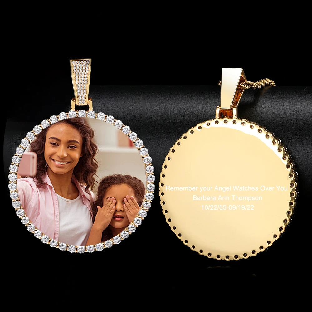 Bling Memory Medallion Necklace