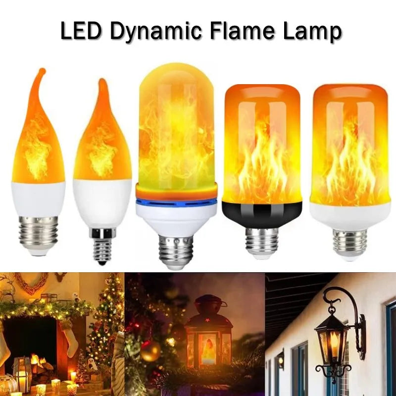 Dynamic Flame LED Light Bulb