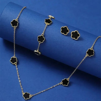 Elegant Zircon Pearl Jewelry Set