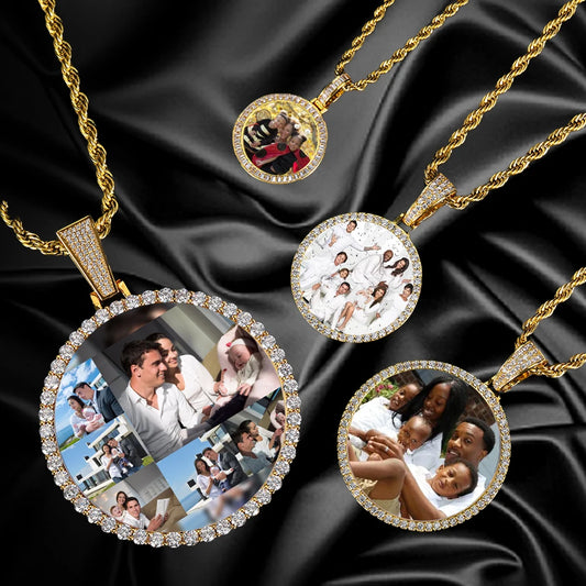 Bling Memory Medallion Necklace