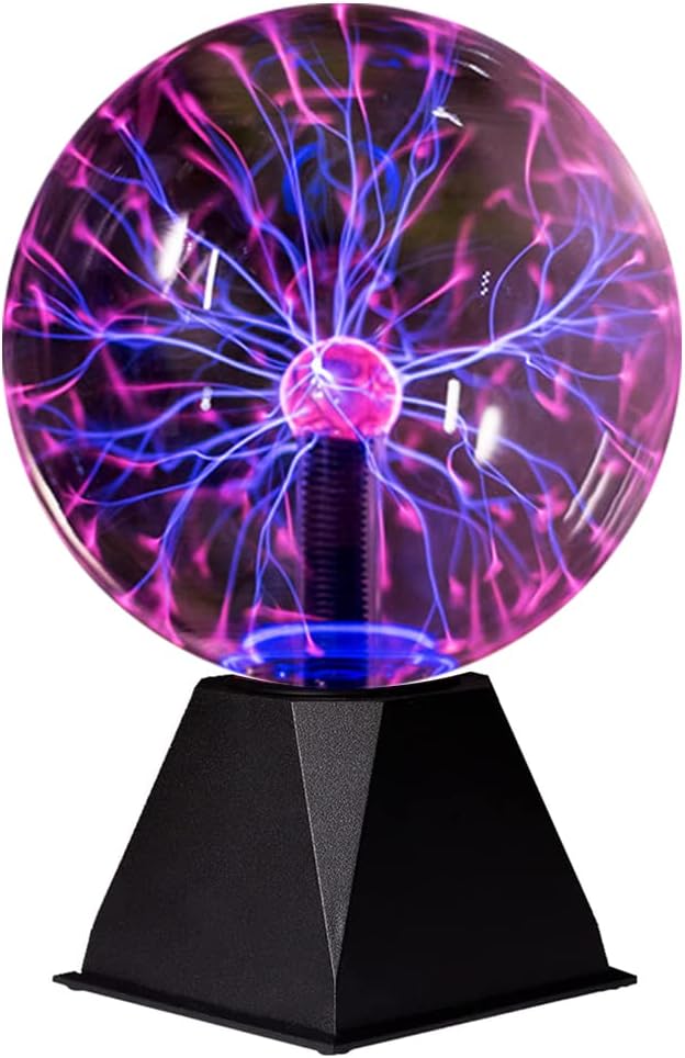 Mcoplus 8 Inch Plasma Ball – Touch & Sound Sensitive Plasma Lamp for Parties, Home Decor, Gifts & More