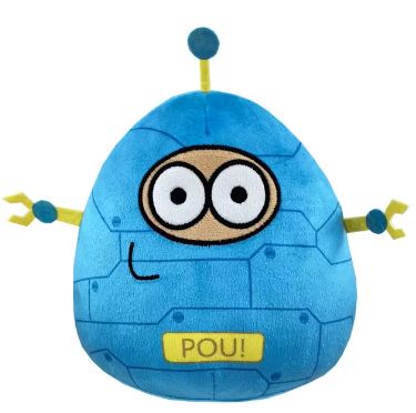 22CM My Pet Alien Pou Plush Toy – Cute Emotion Plushie Stuffed Animal Doll