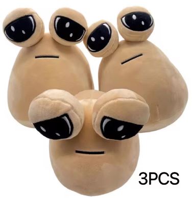 22CM My Pet Alien Pou Plush Toy – Cute Emotion Plushie Stuffed Animal Doll