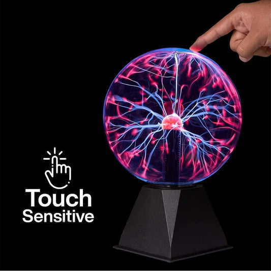 Mcoplus 8 Inch Plasma Ball – Touch & Sound Sensitive Plasma Lamp for Parties, Home Decor, Gifts & More