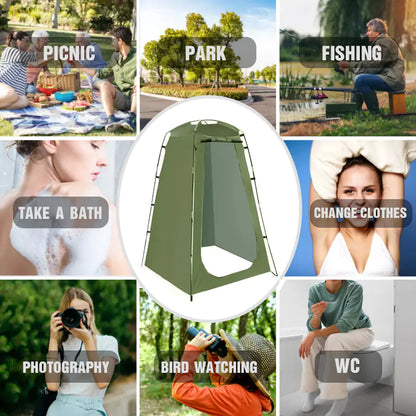 Westtune Portable Privacy Shower Tent Outdoor Waterproof  Changing Room Shelter for Camping Hiking Beach Toilet Shower Bathroom